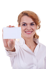 Image showing presenting business card