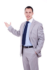 Image showing inviting business man