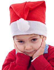 Image showing unhappy little boy 