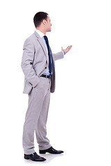 Image showing business man presenting