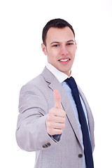 Image showing business man going thumb up