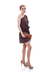 Image showing  young woman with a purse 