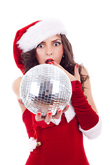 Image showing sexy santa woman