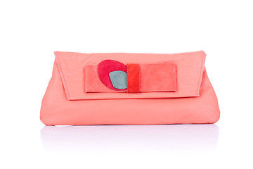 Image showing pink leather purse