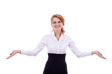 Image showing Friendly smiling business woman