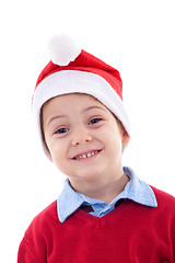 Image showing boy as Santa Claus