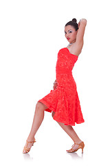 Image showing young woman dancing
