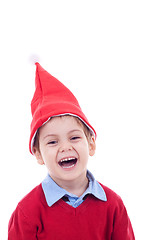 Image showing laughing small santa