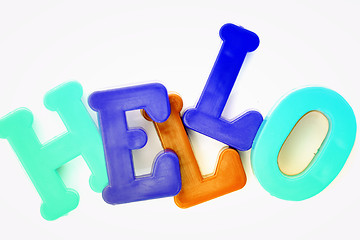 Image showing Close-up of letters