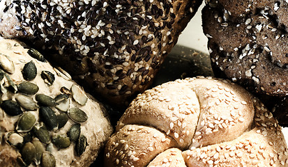 Image showing Assortment of baked bread