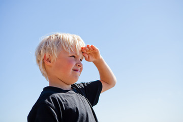 Image showing Boy looking