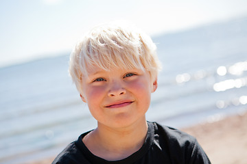 Image showing Boy on the beach