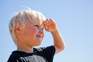 Image showing Boy looking 