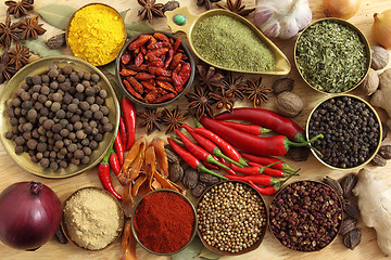 Image showing Spices and herbs