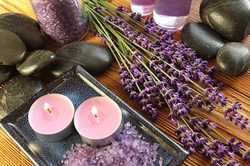 Image showing Lavender spa