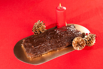 Image showing French Christmas cake