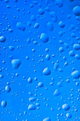 Image showing raindrops on the window after rain