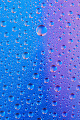 Image showing raindrops on the window after rain