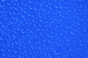 Image showing raindrops on the window after rain