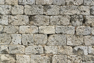 Image showing old stone wall detail