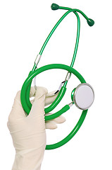 Image showing green stethoscope