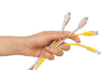 Image showing LAN cords