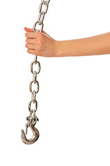 Image showing chain with a hook