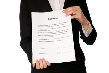 Image showing Features of contract