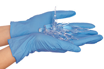 Image showing ampules for making a vaccination