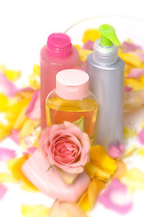 Image showing Pink cosmetics