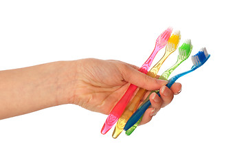 Image showing toothbrushes