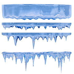 Image showing blue icicles