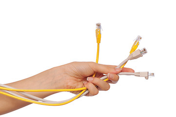 Image showing LAN cords