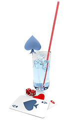Image showing Blue Curacao cocktail