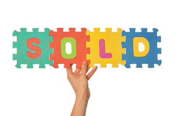 Image showing word sold