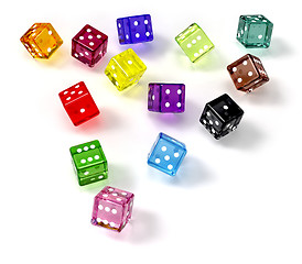 Image showing colored dices