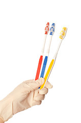 Image showing toothbrushes