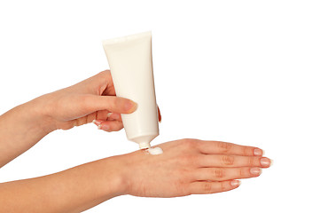 Image showing cosmetic cream for hands