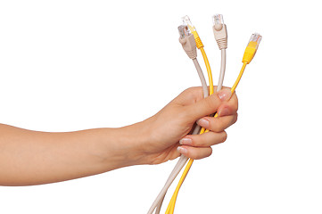 Image showing LAN cords