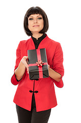 Image showing gift with red bow