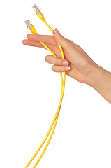 Image showing LAN cords