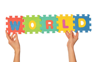 Image showing word world