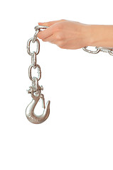 Image showing chain with a hook