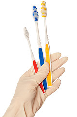 Image showing toothbrushes