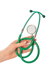 Image showing green stethoscope