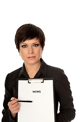 Image showing Tv news