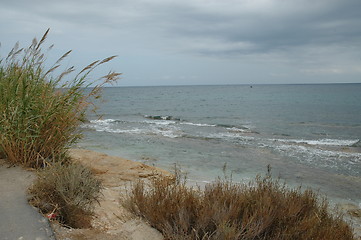 Image showing Beautiful scenary of the greek seaside