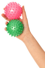 Image showing two massage balls