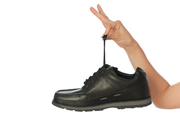 Image showing black footwear