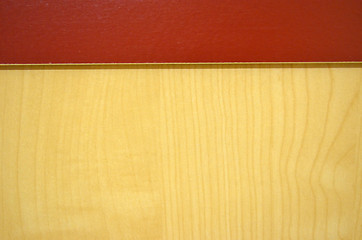 Image showing Background wood imitation laminated cupboard wall 